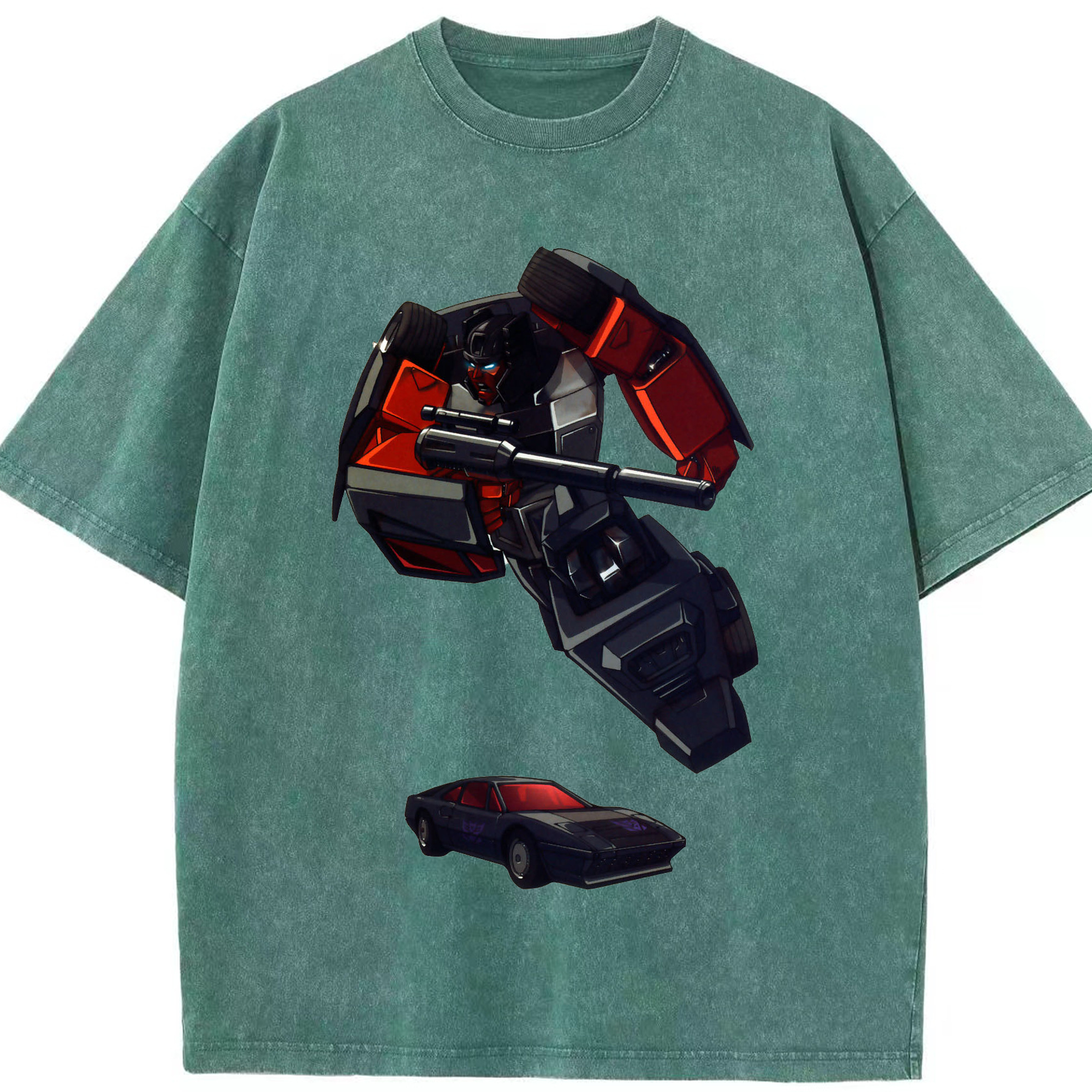 （画像用）  綿100% ヴィンテージ風 半袖Tシャツ（フロントプリント）